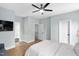 Spacious bedroom featuring ceiling fan, great lighting and ample space at 2325 Sheffield Rd # 102, Raleigh, NC 27610