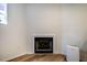 Modern fireplace with mantle and hearth, providing a cozy focal point in the living space at 244 Sweet Bay Pl, Carrboro, NC 27510
