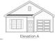 Front exterior elevation of a home with shutters and a one car garage at 245 Bluejay St, Clayton, NC 27520