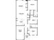 Detailed floor plan illustrating the layout of the home including the living room, kitchen, and bedrooms at 257 Bluejay St, Clayton, NC 27520