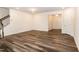Spacious living room featuring hardwood flooring and recessed lighting at 261 White Oak Ridge Dr, Garner, NC 27529