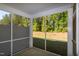 The screened-in patio provides great views and privacy at 261 White Oak Ridge Dr, Garner, NC 27529