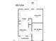 First floor plan of home features living room, kitchen, dining room, garage, and porch at 263 Bluejay St, Clayton, NC 27520