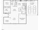 Detailed floor plan showcasing layout of living spaces, bedrooms, kitchen, garage, and sunroom with labeled dimensions at 312 Troon Village Ln, Cary, NC 27511