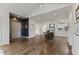 Spacious living room features hardwood floors and open concept design at 312 Troon Village Ln, Cary, NC 27511