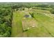 Beautiful aerial view of house and large, surrounding property at 3805 Euliss Rd, Burlington, NC 27215