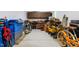 Spacious garage interior with storage and work area at 3915 Nottaway Rd, Durham, NC 27707