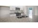 Gourmet kitchen with granite countertops, stainless steel appliances, a double sink and updated fixtures at 400 Ember St, Sanford, NC 27330