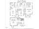 Second and third floor floorplan showing bedrooms, bonus room, baths, laundry and unfinished attic at 402 Troycott Pl, Cary, NC 27519