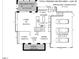 First floor floorplan featuring a living room, kitchen, dining, study, enclosed porch, and three car garage at 402 Troycott Pl, Cary, NC 27519