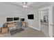 Comfortable home office with natural light and large computer screen at 615 Prides Crsg Xing, Rolesville, NC 27571