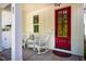 Inviting front porch with rocking chairs, perfect for relaxing and enjoying the neighborhood at 83 Vandalia Ave, Chapel Hill, NC 27516