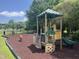 Well-equipped playground area with various play structures, swings, and a soft, safe surface at 1002 Dogwood Bloom Ln, Knightdale, NC 27545