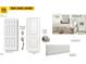 Interior design showcasing a Dakota style front entry door and Polo style interior hardware at 102 Gobbler Dr, Smithfield, NC 27577