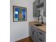 Wet bar with cabinets, sink, and wine glass storage at 1027 S Duke St, Durham, NC 27707
