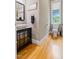 Charming powder room features a modern vessel sink, granite countertop, and a window at 120 Wood Lake Dr, Fuquay Varina, NC 27526