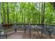 Charming deck overlooking the forest, perfect for outdoor dining and relaxation at 1213 Blackwood Mountain Rd, Chapel Hill, NC 27516