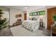 Comfortable main bedroom with a large window offering wooded views and ample closet space at 1213 Blackwood Mountain Rd, Chapel Hill, NC 27516