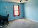 Bedroom with blue walls at 1240 Grenshaw Dr, Morrisville, NC 27560