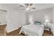 Bedroom with a ceiling fan, hardwood flooring, and lots of natural light at 1703 Cranston Road Rd, Garner, NC 27529