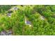 Overhead view of the property surrounded by a lush, green forest canopy at 179 Carrie Dr, Archer Lodge, NC 27527