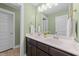 Bright bathroom with double sink vanity and lots of storage at 179 Carrie Dr, Archer Lodge, NC 27527
