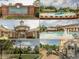 Collage showing the residents' club, pools, fitness center, and other community amenities at 1824 Amberly Ledge Way, Cary, NC 27519