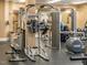 Well-equipped gym featuring modern exercise machines for a complete workout in this community's gym at 1824 Amberly Ledge Way, Cary, NC 27519