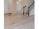 Entryway view with staircase and granite counters at 2007 Seford Dr, Durham, NC 27703