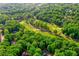 Aerial view of community featuring a golf course and lush trees at 201 Johnstone Ct Ct, Durham, NC 27712