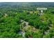 Aerial view of the Treyburn Country Club tennis courts, neighborhood, and surrounding foliage at 201 Johnstone Ct Ct, Durham, NC 27712