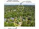 Aerial view showcases property location relative to downtown Hillsborough, surrounded by lush greenery and neighboring houses at 209 N Occoneechee St, Hillsborough, NC 27278