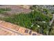 This aerial shows an area with wooded and cleared land, and new home construction at 2102 Courtland Dr, Sanford, NC 27330