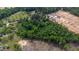 This aerial shows an area with wooded and cleared land, and new home construction at 2102 Courtland Dr, Sanford, NC 27330