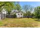 Exterior of home with a privacy fence in the backyard and mature trees at 2102 Courtland Dr, Sanford, NC 27330