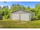 View of the two-car garage at 2102 Courtland Dr, Sanford, NC 27330
