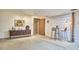 Finished basement area with a vintage-style bar, seating, and ample space for entertainment at 220 Glenhill Ln, Chapel Hill, NC 27514