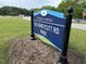 Community entrance sign for Old Honeycutt Rd. Park, welcoming residents and visitors at 2215 Montebell View Dr, Fuquay Varina, NC 27526