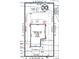 This is a bird's eye view of the property line with dimensions at 2410 Abbot Hall Dr, Raleigh, NC 27616