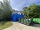 Two-story home exterior showing construction and dumpster, trees visible at 249 Finley Ct, Clayton, NC 27520
