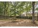 Lush backyard bordered by a wooden fence, providing privacy and a natural backdrop, perfect for outdoor enjoyment at 2611 Sawmill Rd, Raleigh, NC 27613