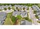 Aerial view of the houses, with lush green trees and landscaping adding beauty to the community at 3212 Imperial Oaks Dr, Raleigh, NC 27614