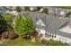 Aerial view of the houses, with lush green trees and landscaping adding beauty to the community at 3212 Imperial Oaks Dr, Raleigh, NC 27614
