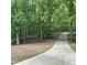 A private driveway winds through a tranquil forest, enhancing the secluded feel of the property at 3648 Sleepy Hollow, Wake Forest, NC 27587