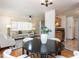 Open-concept space connecting the living, dining, and kitchen areas, ideal for entertaining at 3818 Hillgrand Dr, Durham, NC 27705