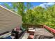 Inviting deck with outdoor furniture, perfect for relaxing and enjoying the surrounding nature at 4137 Lofty Ridge Pl, Morrisville, NC 27560