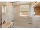 Bathroom view with combined shower and tub at 414 N Cypress St, Wendell, NC 27591