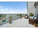 Enjoy outdoor living on this patio with comfortable seating and stunning skyline vistas at 601 W Rosemary St # 905, Chapel Hill, NC 27516