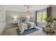 Serene bedroom retreat with natural light, stylish décor, and a comfortable ambiance at 7209 Halstead Ln, Raleigh, NC 27613