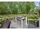 Outdoor stainless steel kitchen with a built-in grill, perfect for backyard barbecues at 7517 Summer Pines Way, Wake Forest, NC 27587